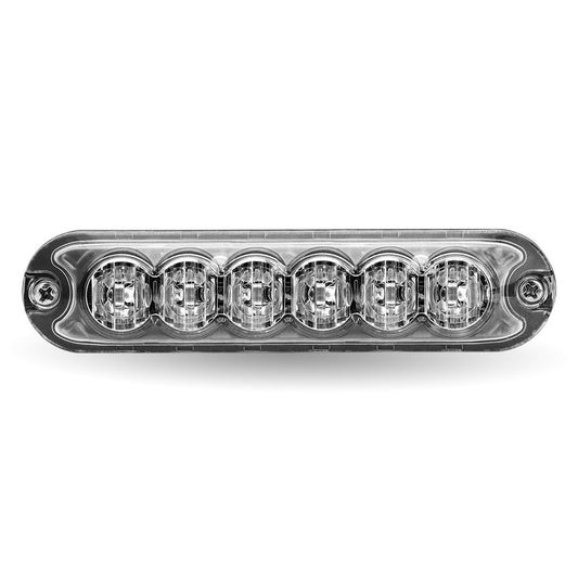 Class 1 Directional 6 LED Slim Surface Mount Amber Strobe Light with "L" Bracket (36 Flash Patterns)