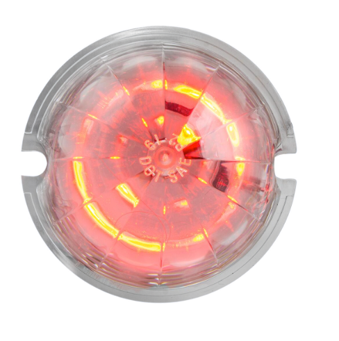 Classic Plastic Watermelon Surface Mount LED Light Turn/Marker Light (Red/Clear)
