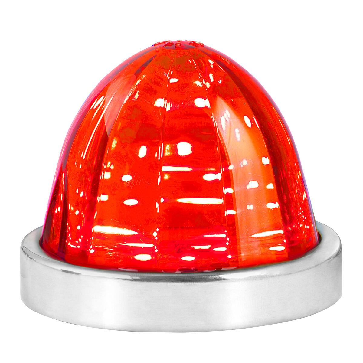 Classic Plastic Watermelon Surface Mount LED Light Turn/Marker Light Red/Red