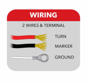 Clear Amber/Red Turn & Marker Double Face Round Reflector LED Lights – 38 Diodes - SOLD IN PAIRS.