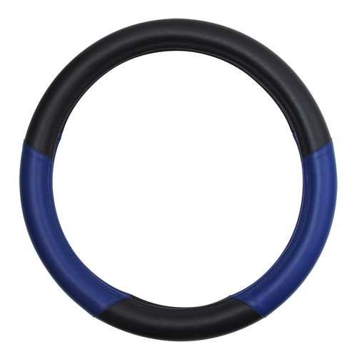 Commando 18" Steering Wheel Cover (Black/Blue)
