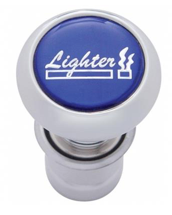 Deluxe Cigarette Lighter - Blue Glossy Sticker