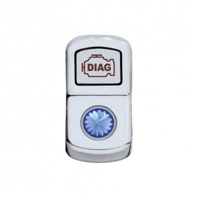 "Diagnostic" Rocker Switch Cover - Blue Diamond