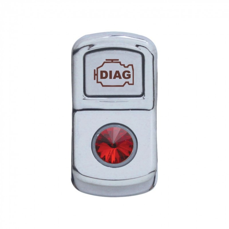 Diagnostic Rocker Switch Cover - Red Diamond Cab Interior