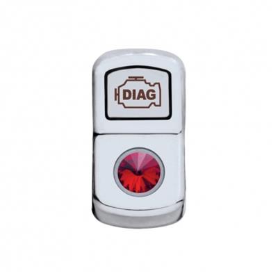 "Diagnostic" Rocker Switch Cover Red Diamond