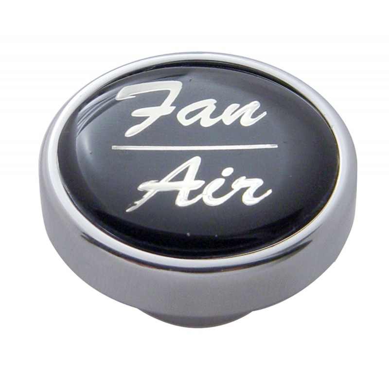 Fan/air Dash Knob - Black Glossy Sticker Cab Interior