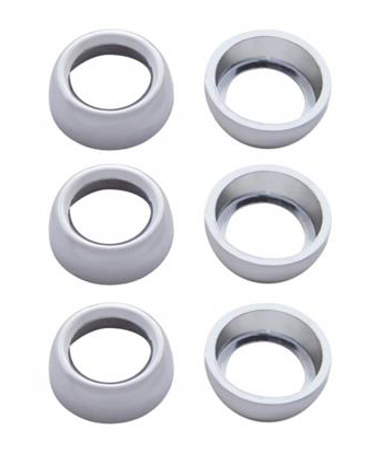 **DISCONTINUED** Chrome Freightliner Switch Nut Cover (6-pack)