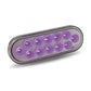 Dual Revolution Amber Turn Signal & Marker to Purple Auxiliary LED Oval Light