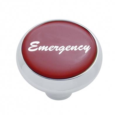 "Emergency" Deluxe Air Valve Knob - Red Glossy Sticker