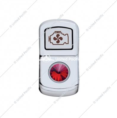 "Engine Fan" Rocker Switch Cover - Red Diamond