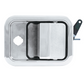 EXTERIOR DOOR HANDLE WITH 7/8" LOCK CUTOUT FOR 1996-2002 FREIGHTLINER COLUMBIA & CENTURY - PASSENGER