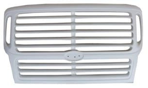 Fiberglass Grill Sterling 2 Lower Bars.  For Truck with Steel Bumper. Short grille with 2 lower bars. Fits Sterling 9522 Aero (1998 and up), Sterling 9513 (1998 and up). High Quality Aftermarket Replacement Part (Not OEM)