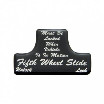 "Fifth Wheel" Switch Guard Sticker Only - Black Freightliner/International