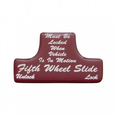 "Fifth Wheel" Switch Guard Sticker Only Freightliner/International - Red