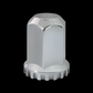 Flat Top Hex Chrome Plastic 33mm Screw-on Lug Nut Cover