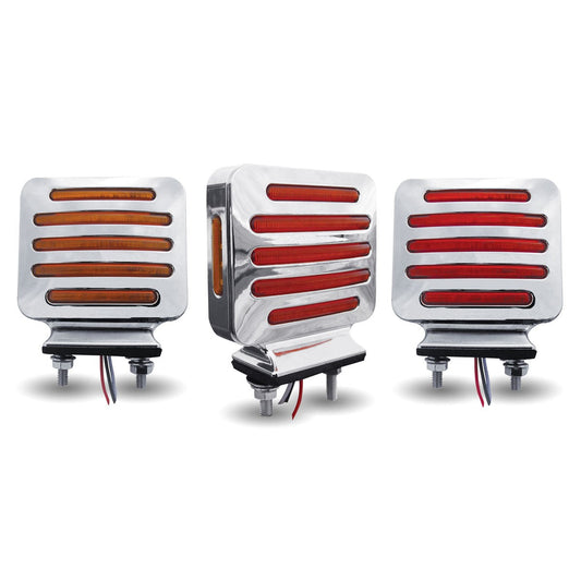 Flatline Double Face Double Post Square LED