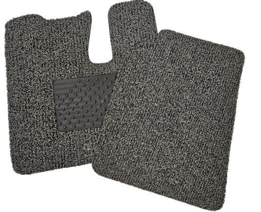 Floor Mat - Kenworth 2008 & Newer - T600/T800/W900/T660 - Black/Grey w/ SCI Logo