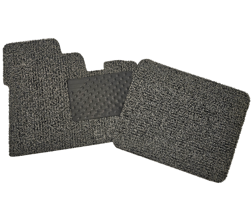 Floor Mat - Peterbilt 335-579 2004 & Older - Black/Grey w/ SCI Logo