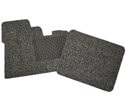 Floor Mat - Peterbilt 335-579 2004 & Older - Black/Grey w/ SCI Logo