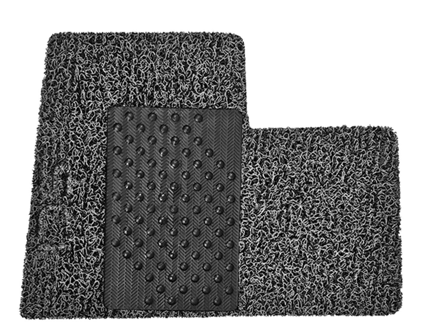 Floor Mat - Peterbilt 357/375/378/379 2005 & Newer - Black/Grey w/ SCI Logo