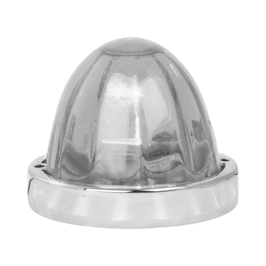 Flush Mount Large Glass Marker Light Kit Clear Watermelon Lens - 1 Wire - Interior Decorative