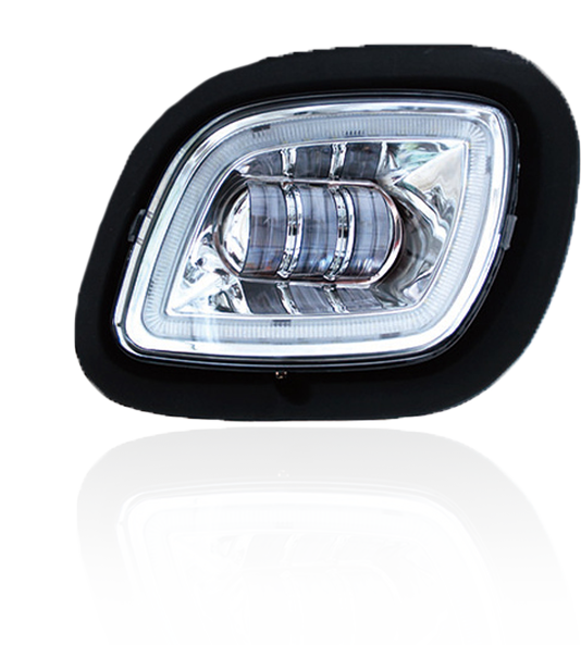 FREIGHTLINER CASCADIA 08-17 CHROME FOG LIGHT W/ HALO (DRIVER)