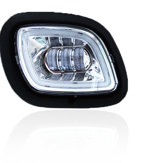 FREIGHTLINER CASCADIA 08-17 CHROME FOG LIGHT W/ HALO (PASSENGER)