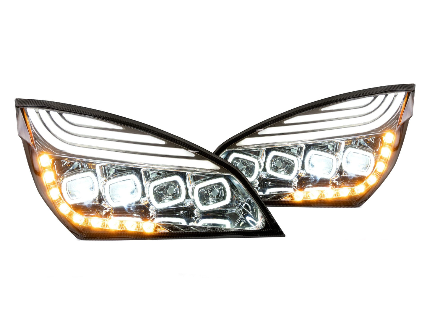 FREIGHTLINER CASCADIA 2018+ LED HEADLIGHT CHROME (DRIVER)