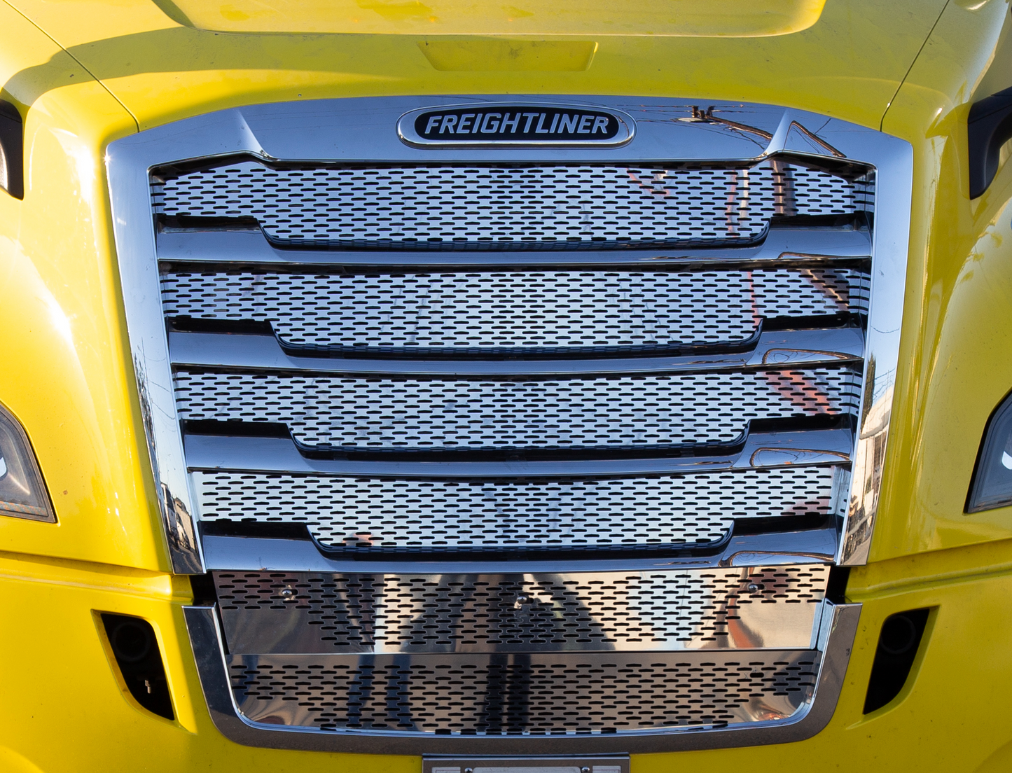 Freightliner Cascadia Hood Grill Mesh Insert (New Body) - Grill Surround NOT included.