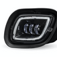 Freightliner Cascadia LED Projector Fog Light Black. (Driver).