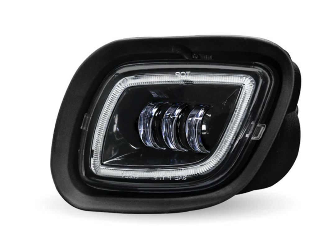 Freightliner Cascadia LED Projector Fog Light Black Driver Side Work and Fog lights