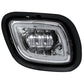 Freightliner Cascadia LED Projector Fog Light Chrome. Driver Side