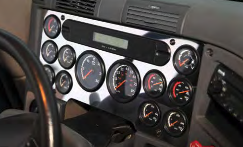 Freightliner Cascadia Main Gauge Cluster (12 Cut Outs)