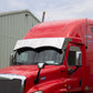 Freightliner Cascadia Mid & High-Roof 18" Twisted Drop Visor w/20-3/4" Light Holes Across the Bottom Face