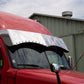 Freightliner Cascadia Mid & High-Roof 18" Twisted Drop Visor w/20-3/4" Light Holes Across the Bottom Face