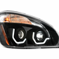 Freightliner Cascadia Projector Headlight w/ White LED Running Light