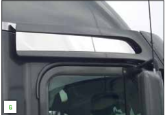 Freightliner Century / Columbia Above The Door Trims, -2003 (2 PC)