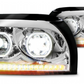 Freightliner Century Headlight Chrome LED / Sequential Turn Signal