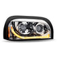 Freightliner Century LED Projector Headlight Assembly with LED Strip