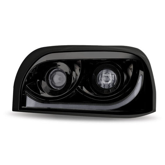 Freightliner Centuty LED Projector Headlight Assembly with LED Strip. (Driver Side)
