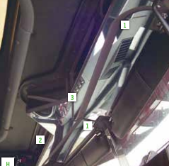 Freightliner Classic/ FLD Above Visor Trim (Sold as pair)