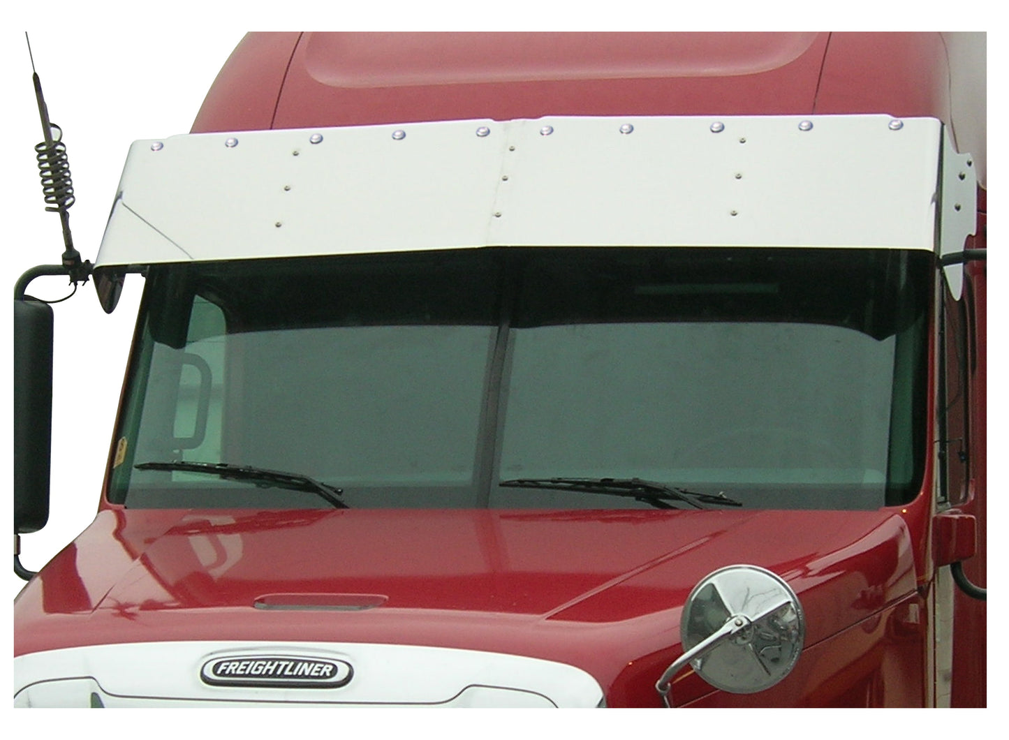 Freightliner Columbia/Century Condo 18" Drop Visor w/10-3/4" Light Holes (3 Hole Side Mount)