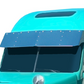Freightliner Columbia/Century Condo 18" Drop Visor w/10-3/4" Light Holes