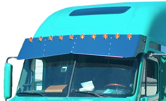 Freightliner Columbia/Century Condo 18"x16" Bowtie Visor w/10-2" Light Holes