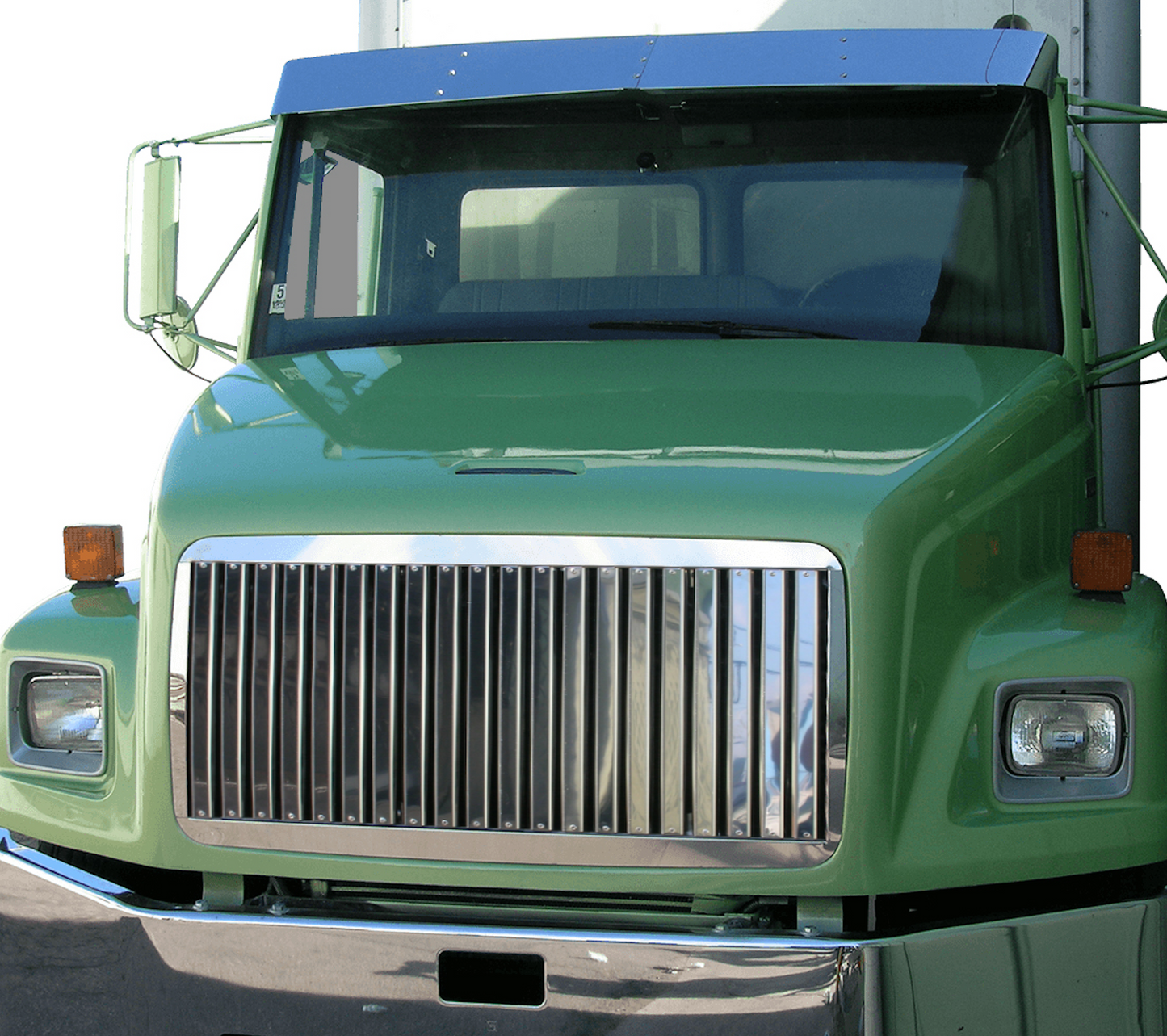 Freightliner FL 50/60/70/80 Hood Grill w/20 Vertical Bars (16.875)