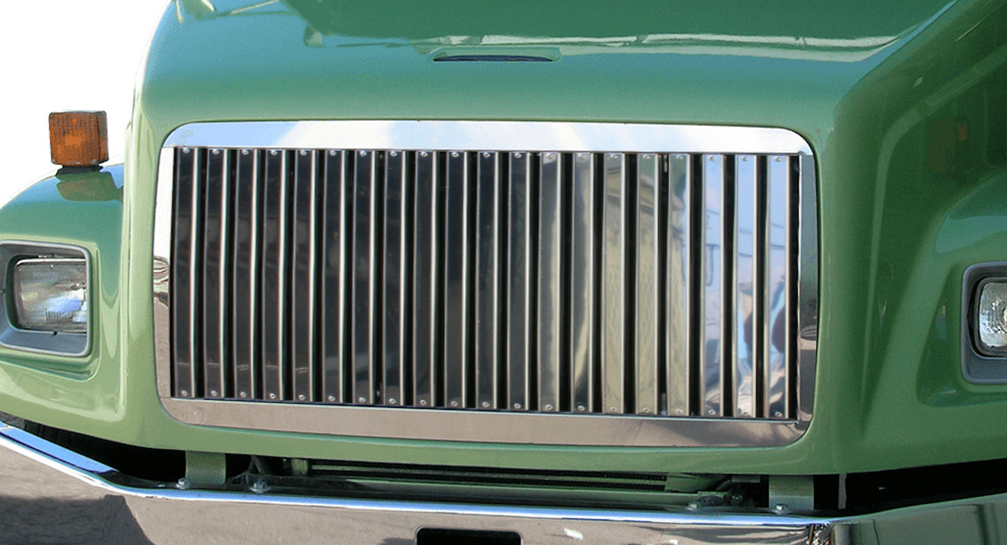 Freightliner FL 50/60/70/80 Hood Grill w/20 Vertical Bars (16.875)