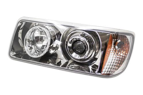 Freightliner FLD Chrome Headlight 9005 60W 9006 51W Sylvania Bulbs Included. Passenger Side