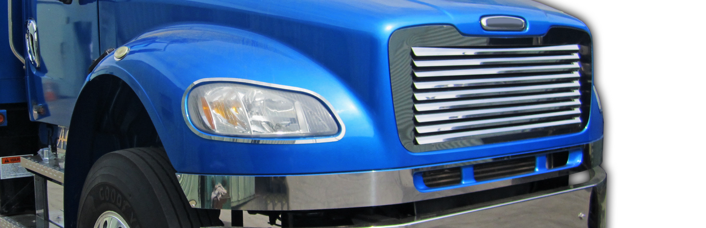 Freightliner M2 Business Class Hood Grill w/ 9 Louvers (38.25)