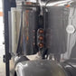 Front Peterbilt 15" Air Cleaner Bracket with Radius ends w/ 3 Watermelon Light Holes (Pair). 14 Gauge. (Size 11 1/2" x 4 1/4")