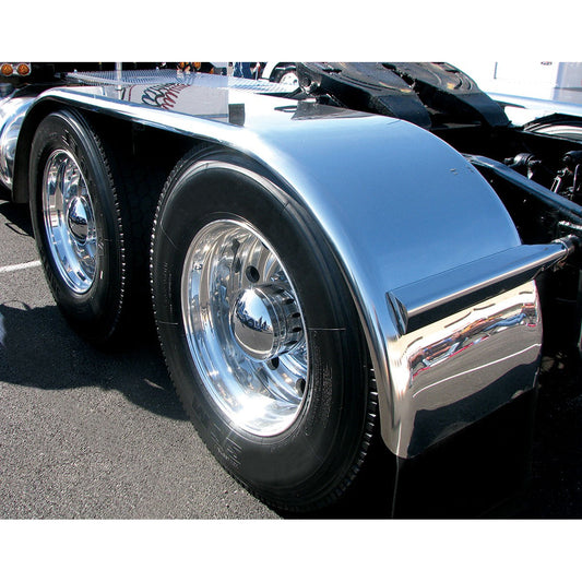 Full Fender Stainless Steel 132" - Rolled Edge 16 Gauge